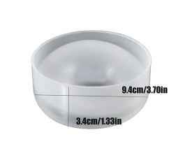 Molde silicona porta vela ondulado individual